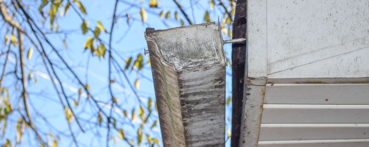 Hail-Damaged Gutters Repair St. Charles, IL